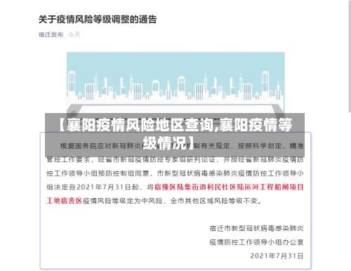 【襄阳疫情风险地区查询,襄阳疫情等级情况】-第1张图片