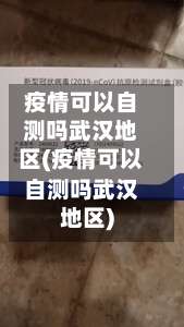 疫情可以自测吗武汉地区(疫情可以自测吗武汉地区)-第2张图片