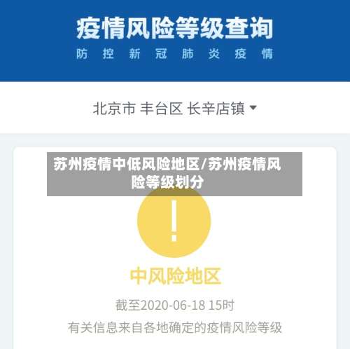 苏州疫情中低风险地区/苏州疫情风险等级划分-第1张图片