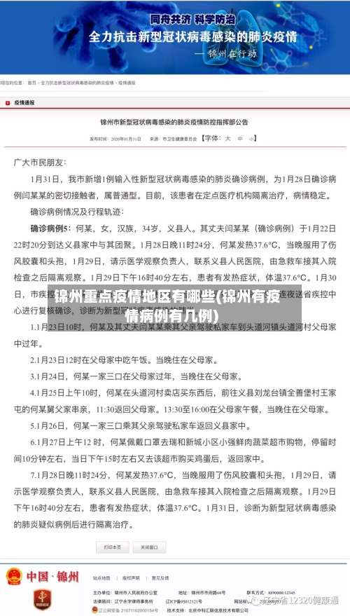 锦州重点疫情地区有哪些(锦州有疫情病例有几例)-第1张图片