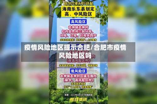 疫情风险地区提示合肥/合肥市疫情风险地区吗-第3张图片