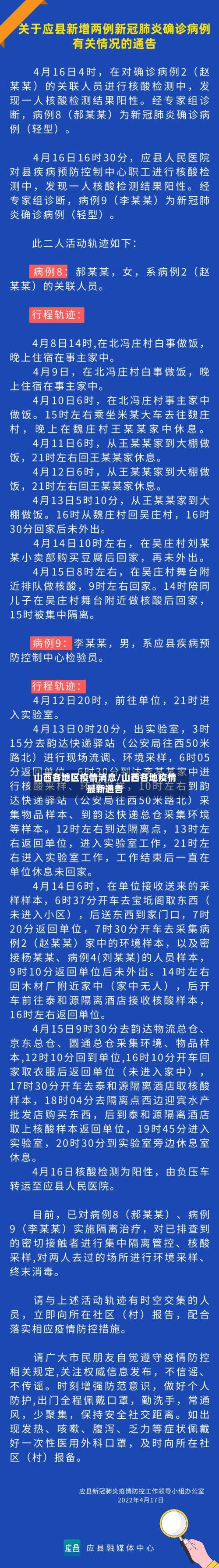 山西各地区疫情消息/山西各地疫情最新通告-第1张图片