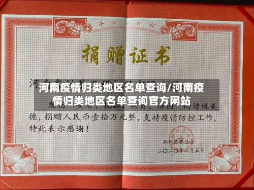 河南疫情归类地区名单查询/河南疫情归类地区名单查询官方网站-第2张图片