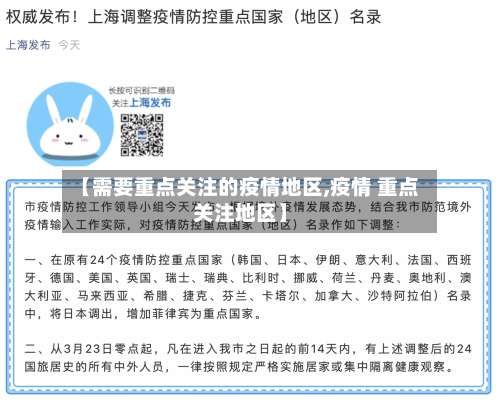 【需要重点关注的疫情地区,疫情 重点关注地区】-第1张图片