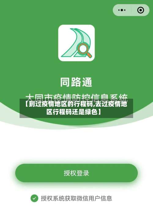 【到过疫情地区的行程码,去过疫情地区行程码还是绿色】-第2张图片