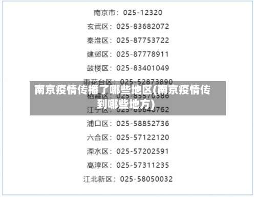 南京疫情传播了哪些地区(南京疫情传到哪些地方)-第2张图片