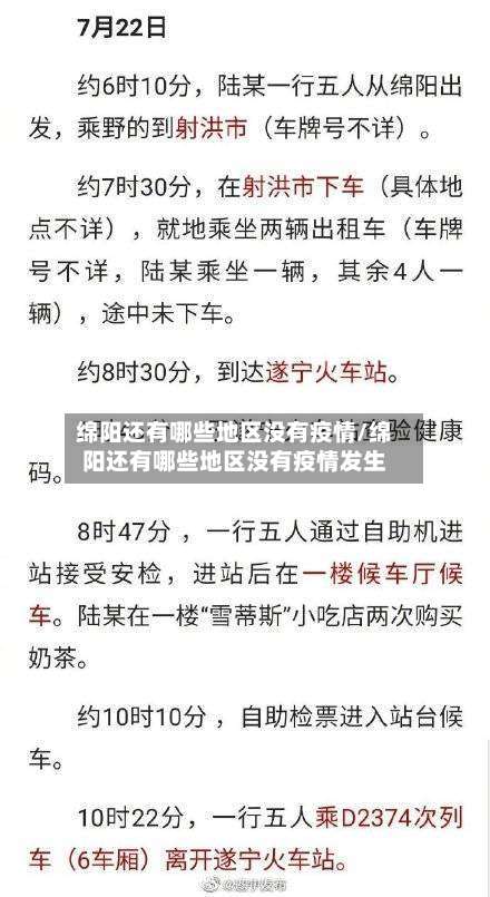 绵阳还有哪些地区没有疫情/绵阳还有哪些地区没有疫情发生-第1张图片