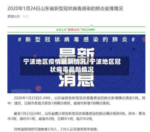 宁波地区疫情最新情况/宁波地区冠状病毒最新情况-第2张图片