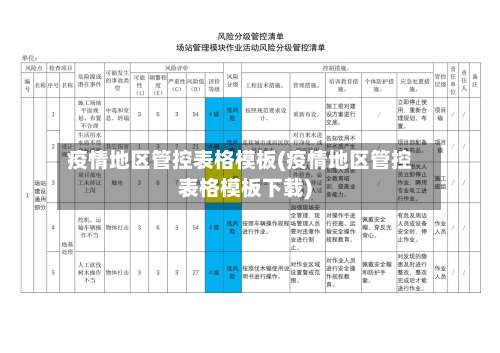 疫情地区管控表格模板(疫情地区管控表格模板下载)-第3张图片
