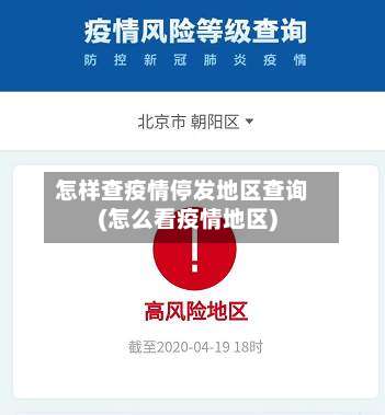 怎样查疫情停发地区查询(怎么看疫情地区)-第2张图片
