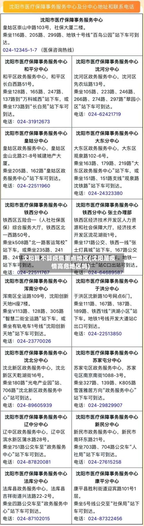 沈阳算不算疫情重点地区(沈阳是疫情高危地区吗)-第1张图片