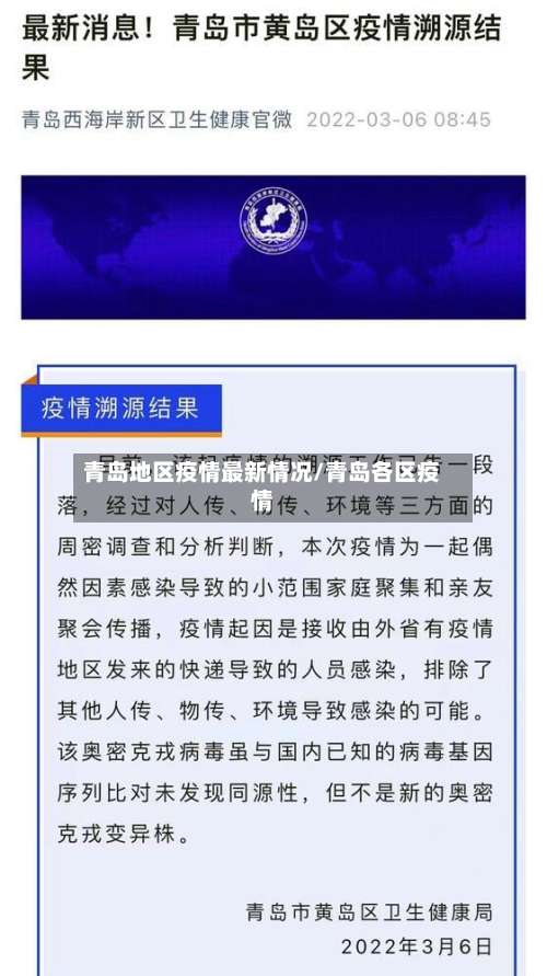 青岛地区疫情最新情况/青岛各区疫情-第3张图片