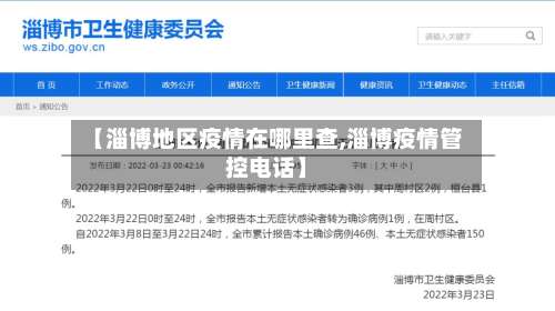 【淄博地区疫情在哪里查,淄博疫情管控电话】-第3张图片