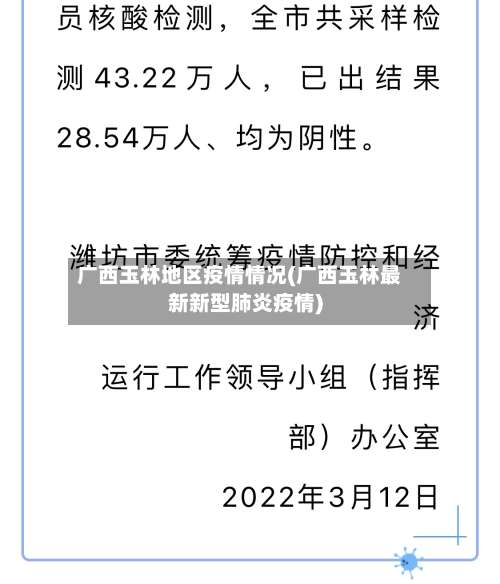 广西玉林地区疫情情况(广西玉林最新新型肺炎疫情)-第3张图片