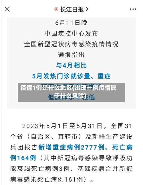 疫情1例是什么地区(出现一例疫情属于什么风险)-第3张图片