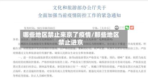 哪些地区禁止来京了疫情/那些地区禁止进京-第1张图片